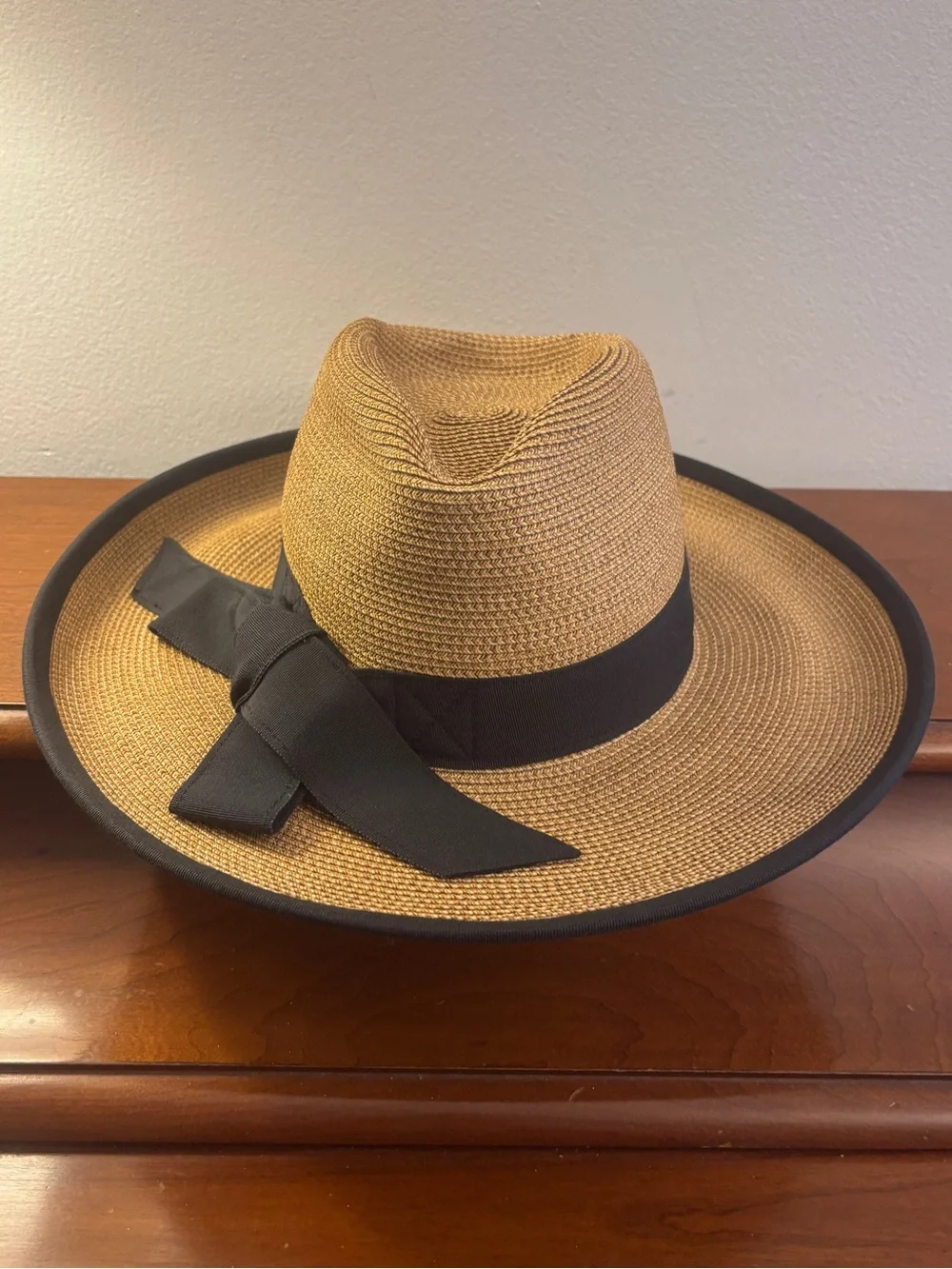 Eric Javits Squishee Instinct Straw Fedora Sun Hat Natural - Picture 5 of 14